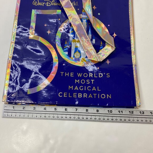 Walt Disney World 50th Anniversary Celebration Reusable Holographic Tote Bag - Picture 10 of 10